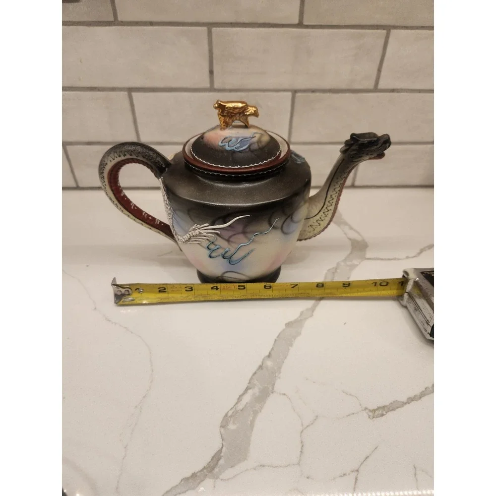 Vintage Japanese Hand Painted Moriage Dragon Ware Teapot